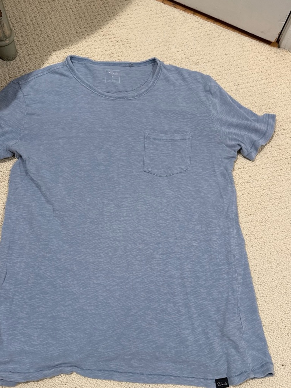 Rails Blue Short-Sleeve Pocket Tee